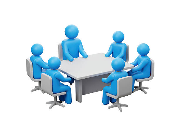 background blurry image of a business team at a work meeting in the office. photo with a copy - space.