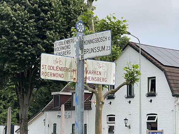 istock Old Dutch Direction sign in the Village. 2228642622