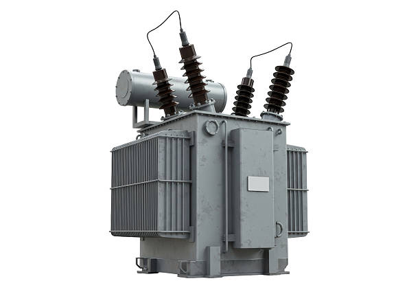 transformador eléctrico aislado, equipo industrial - transformador eléctrico fotografías e imágenes de stock