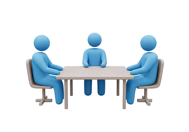 istock Isolated Meeting Room with Three People 2228644024