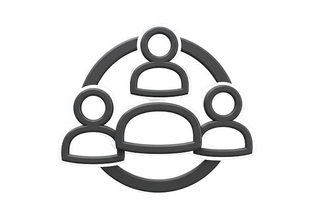 Isolated Community of People Icon