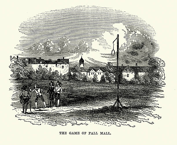 History of sport, People playing a game of Pall-mall or paille-maille considered a precursor to croquet
