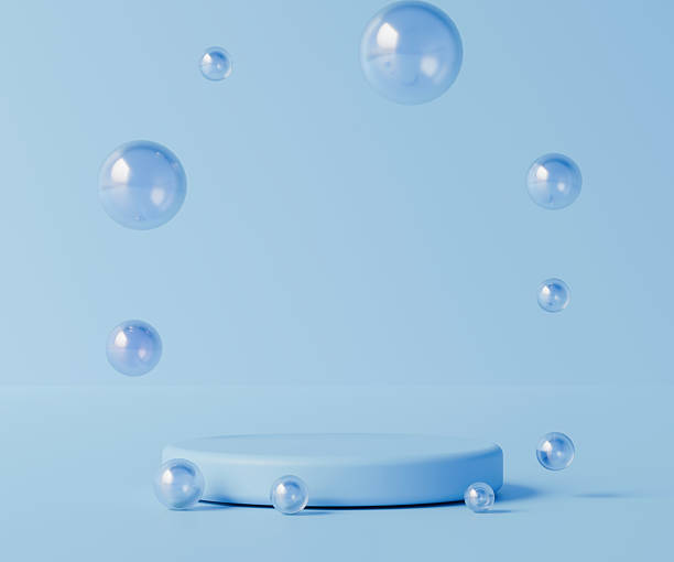 istock Luxury Abstract 3d render podium platform to show product mockup background illustration luxury 2228644788