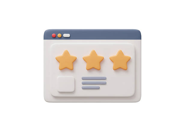 istock Isolated Three Star Customer Satisfaction Rating 2228644942