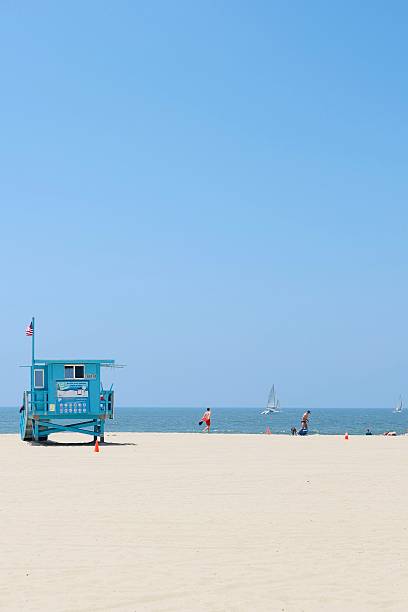 istock Lifeguard Tower at Venice Beach on a Clear Summer Day 2228649829