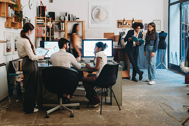 istock Startup team discussing marketing strategy during a meeting 2228650997