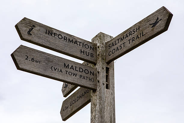 istock Signposts at Heybridge Basin in Essex, UK 2228652881