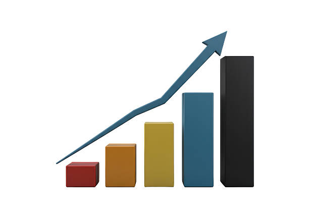 istock Isolated Graph with Arrow Symbolizing Growth and Success 2228659872