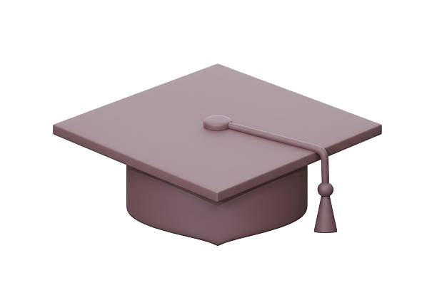 Isolated Graduation Cap Education Achievement Success
