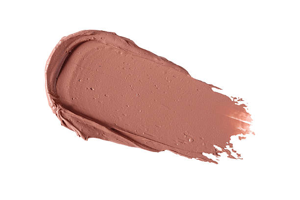 istock Wet eyeshadow swatch isolated on white background. Brown matte eyeshadow smear smudged showcasing eyeshadow texture. 2228660920