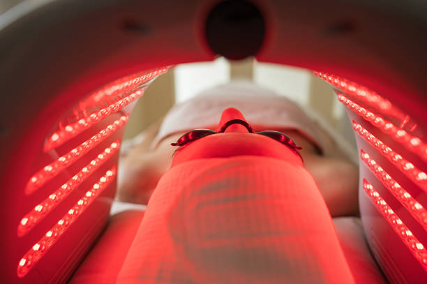 istock Woman undergoing Hydradermabrasian led light therapy treatment 2228663546