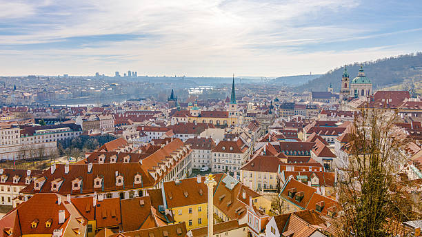 istock Panoramic view of Prague Oldtown townscape 2228663587