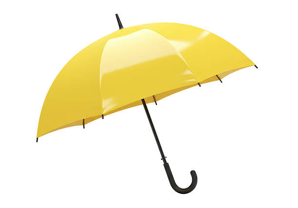 istock Isolated Classic Yellow Umbrella Protection from Rain 2228665785