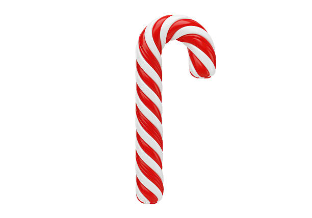 istock Isolated Red and White Striped Candy Cane for Christmas 2228665791