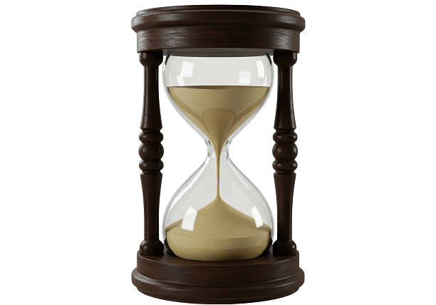 istock Isolated Hourglass with Sand Flowing Timeless Design 2228666048