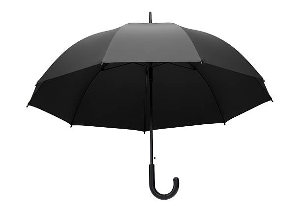 istock Isolated Classic Black Umbrella Protecting from Rain 2228667313