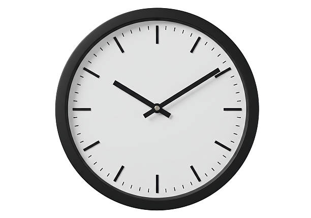 istock Isolated Classic Black Wall Clock with Clean White Face 2228667420
