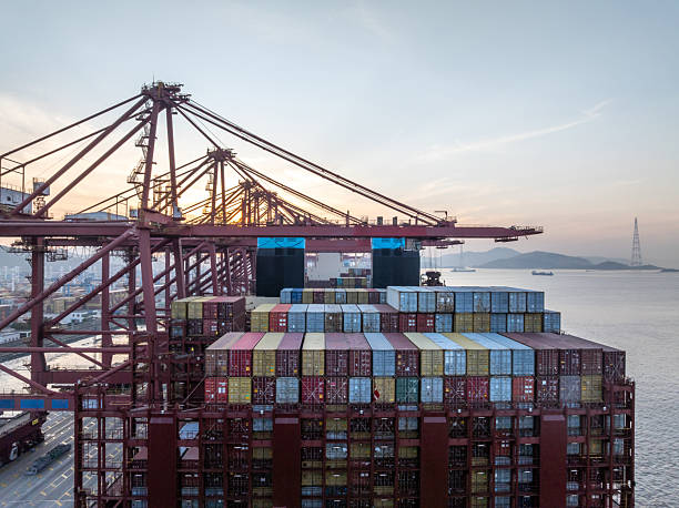 istock aerial view container in port 2228668909