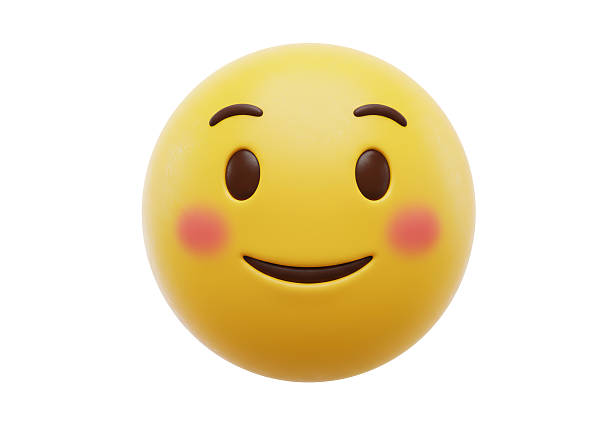 istock Isolated Cheerful Yellow Emoji with Blush 2228670752