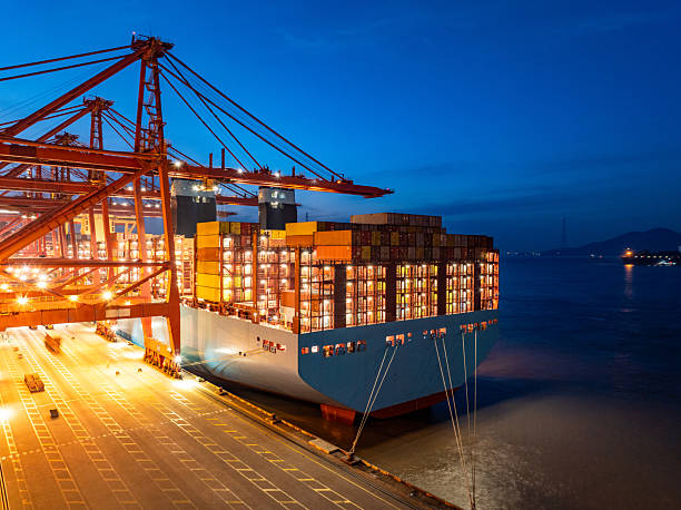 istock aerial view container in port 2228671133
