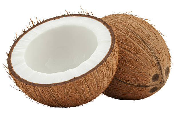 istock Isolated Coconut Halves Tropical Refreshment 2228671235