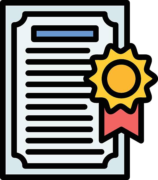 Articles Incorporation Vector Icon Articles Incorporation icon vector image. Can be used for Credit And Loan. charter document stock illustrations