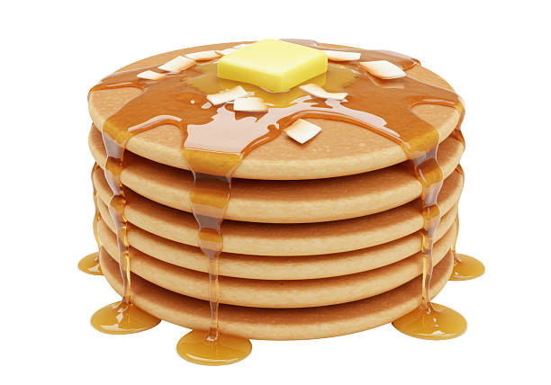 istock Isolated Stack of Pancakes with Maple Syrup and Butter 2228675032
