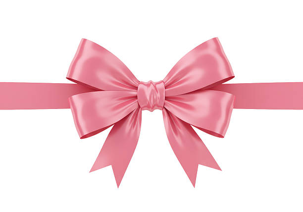 istock Isolated Pink Satin Ribbon Bow Festive Decoration 2228675084