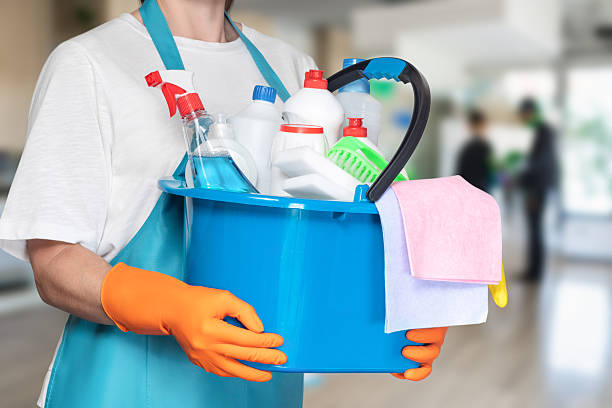 istock Cleaning services with supplies ready for action 2228677561