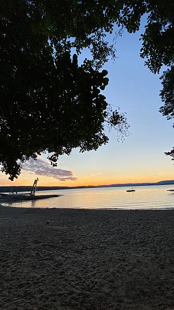 istock Sunset at Ingierstrand beach, Oslo 2228680115