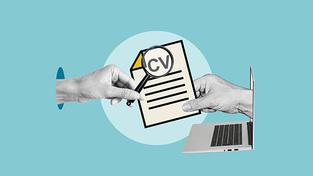 istock Examining a cv for a job application. Curriculum vitae for job interview 2228686088