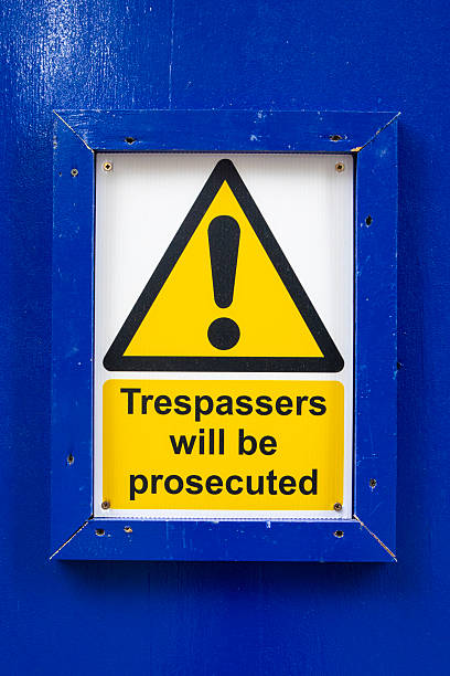 istock Trespassers will be Prosecuted Sign 2228686902