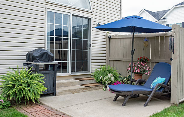 istock Private Condo Flower Garden Patio 2228693599