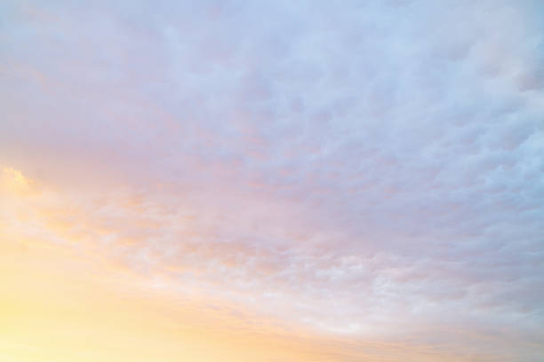istock Beautiful twilight sky with soft clouds and pastel colors over the horizon during sunset 2228696680