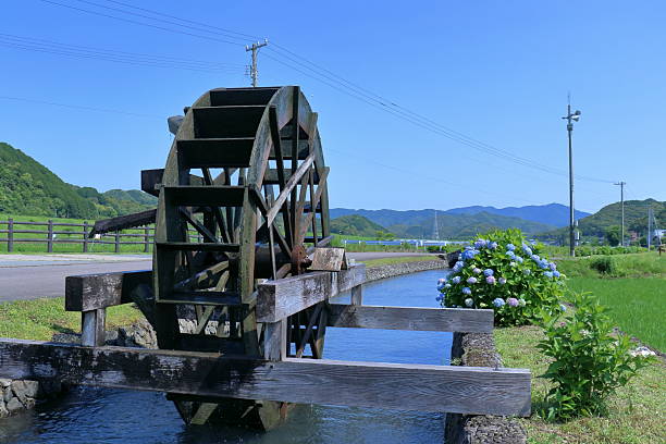 istock Yasunami Waterwheel, Hydrangea blooming season (Shimanto City, Kochi Prefecture) 2228699663