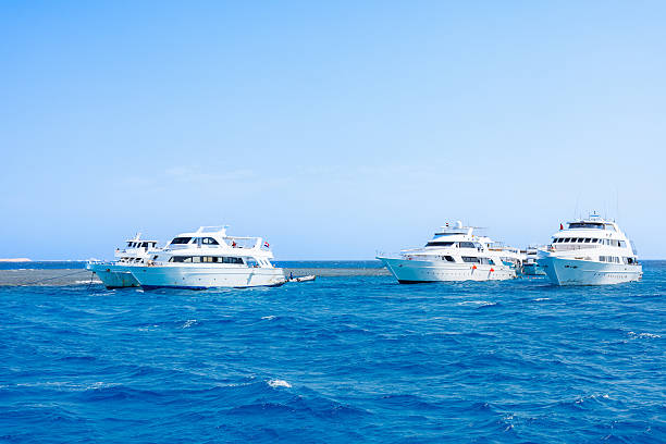 istock Luxury yachts anchored in Red Sea 2228719227