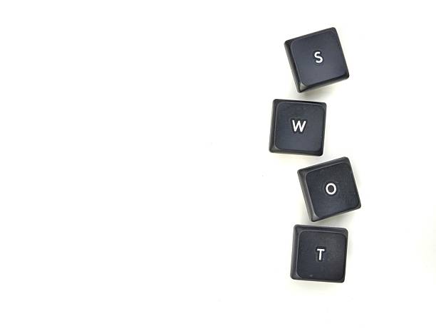 istock SWOT letter from keyboard key on white background. 2228720268