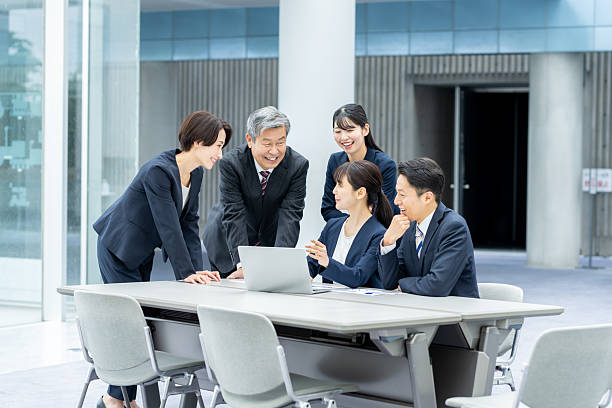 Business people having a meeting
