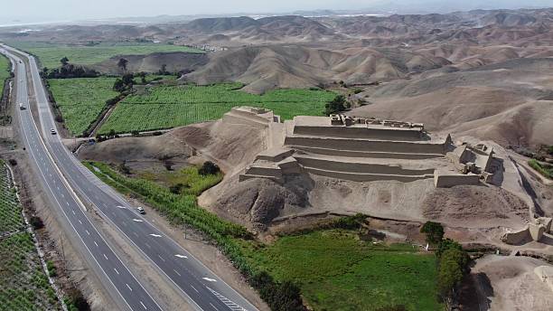 istock Paramonga fortress, an ancient wonder of peru, seen from above 2228722449
