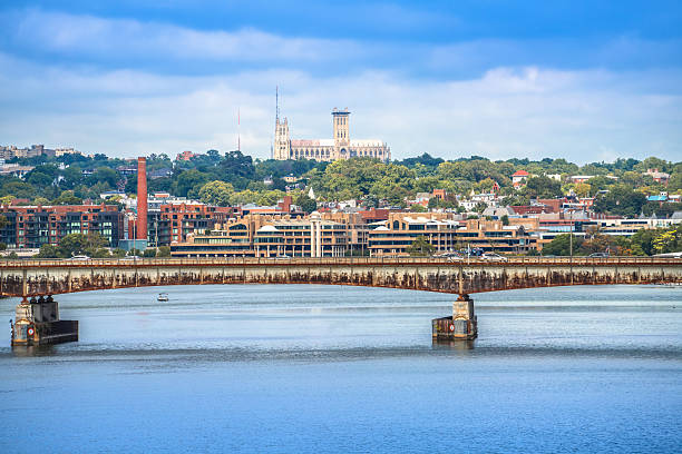 istock Washington National Cathedral and Potomac river view 2228722595