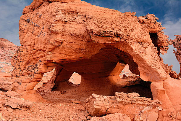 scenic landscape in valley of fire state park Nevada