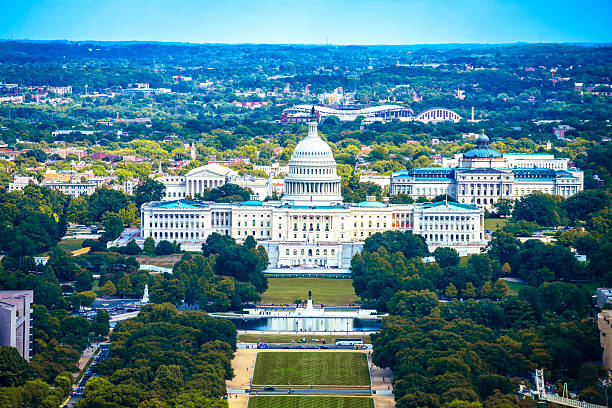 istock Washington DC US Capitol and the mall aerial view 2228722619