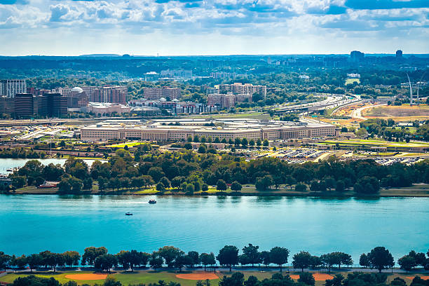 istock The Pentagon and Potomac river aerial panoramic view, Washington DC 2228722766