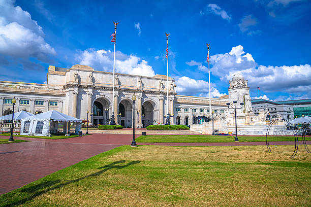 istock Columbus Circle and Union Station in Washington DC front view 2228722821