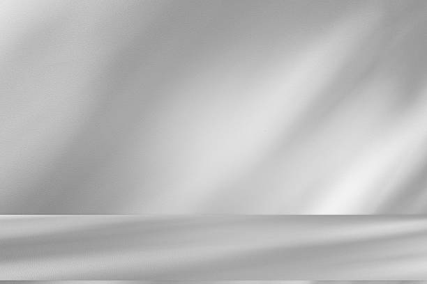 istock Wall interior background, studio and backdrops show products.with shadow from window color white . background for text insertion and presentation product 2228726320