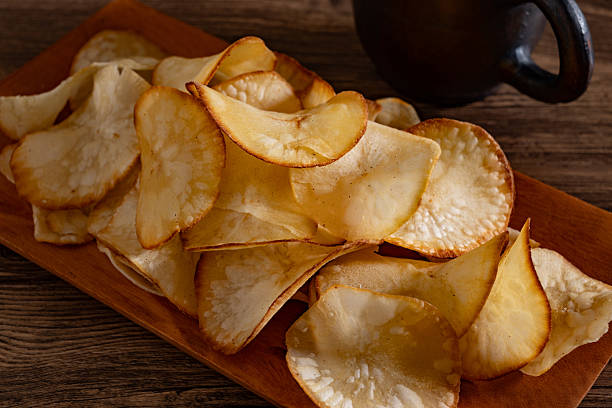 istock Rustic traditional presentation of cassava chips 2228732991