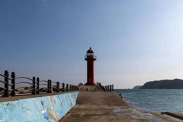 istock lighthouse and jetty at the harbor 2228733789