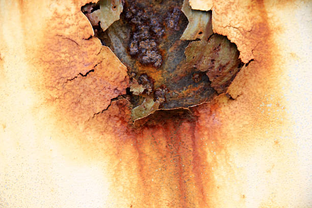 istock Damaged and rusty iron surfaces or walls. 2228739425