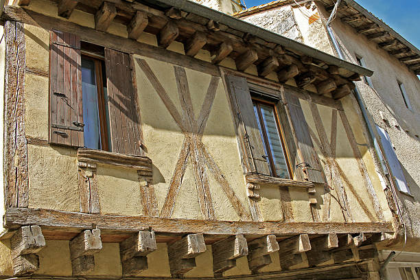 Issigeac, France  27 March 2022: Issigeac is a small medieval village that dates back to Roman times with 13th-century walls.