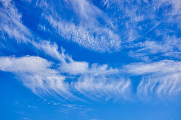 beautiful landscape with blue sky and clouds